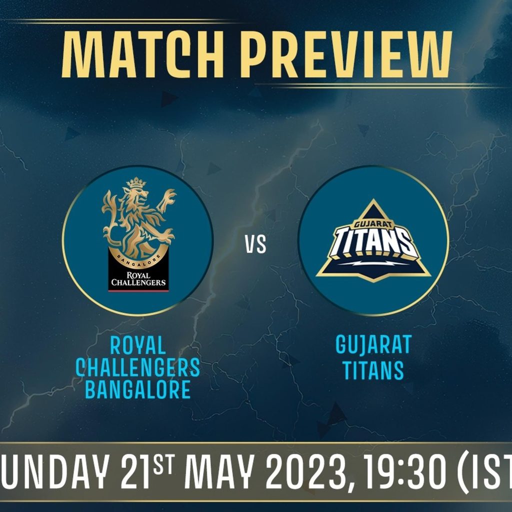 Match Preview: Royal Challengers Bangalore vs Gujarat Titans